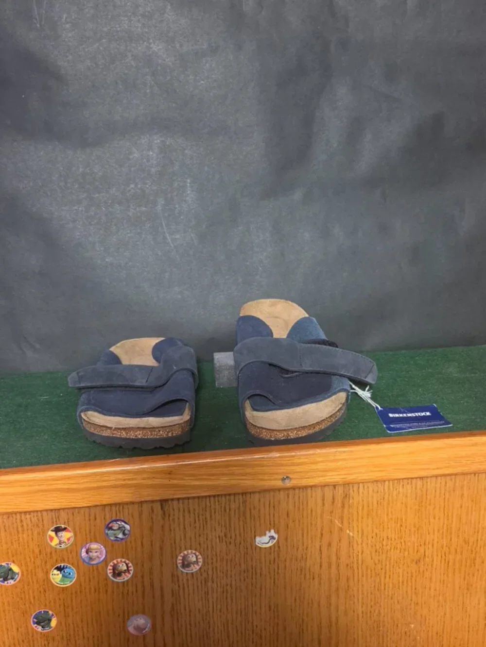 Birkenstock Kyoto Navy Suede Sandals Size 41 NWT
